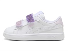 Puma Smash sneaker white/lavender glitter